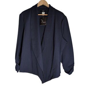 NWT Open Front Cardigan Womens 2X Lagenlook Made In USA Flowy Travel by Noir